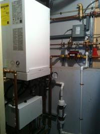 Viessmann boiler with water cross connection backflow preventer